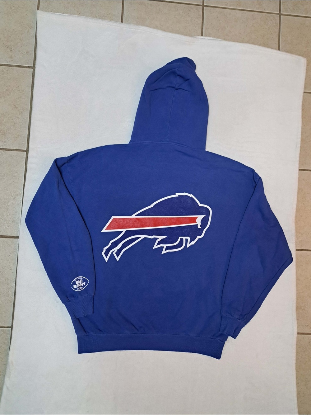 Bad Bunny x Buffalo Bills Concho Hoodie - Adult Unisex Size LARGE